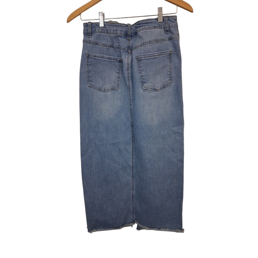 OAT New York Denim Midi Skirt – Women’s Size 6 / 28 – Front Slit - Picture 3 of 8